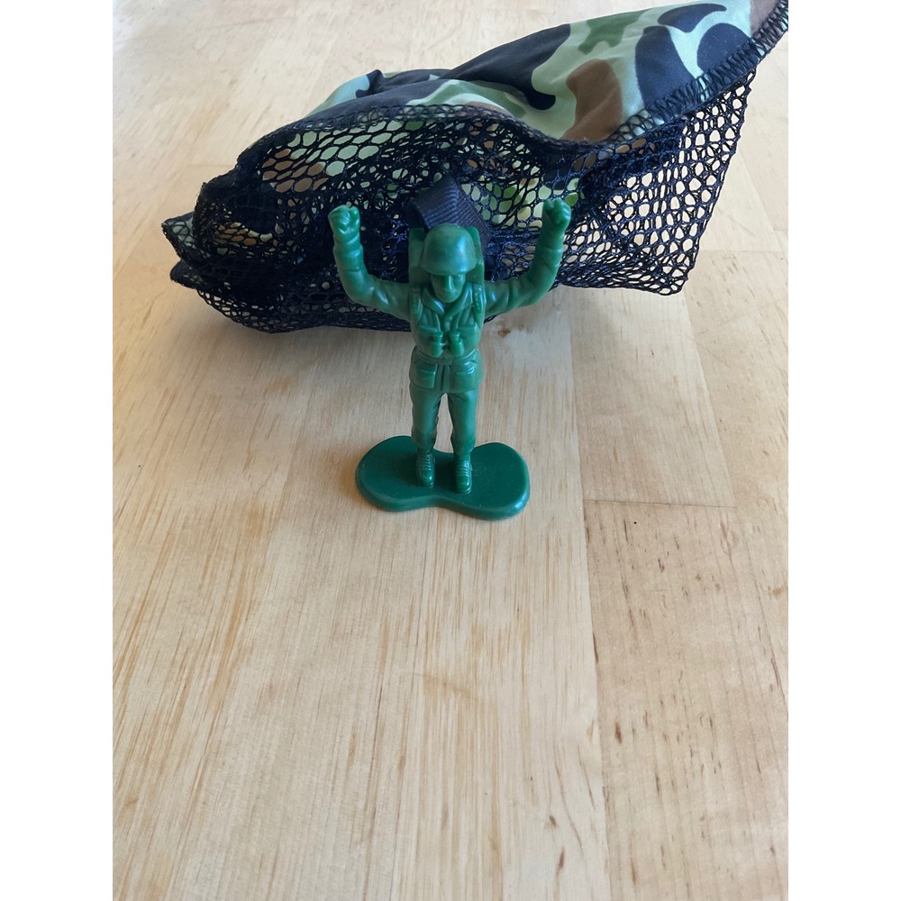 Disney Toy Story Green Army Man Paratrooper Parachute Figure McDonalds Vintage